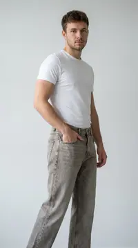 Мужские джинсы STRAIGHT (Кофейный графит) view 1