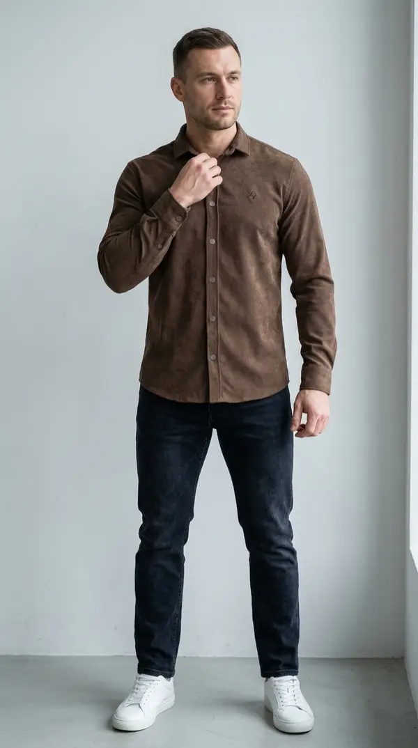 Рубашка мужская | Длинный рукав