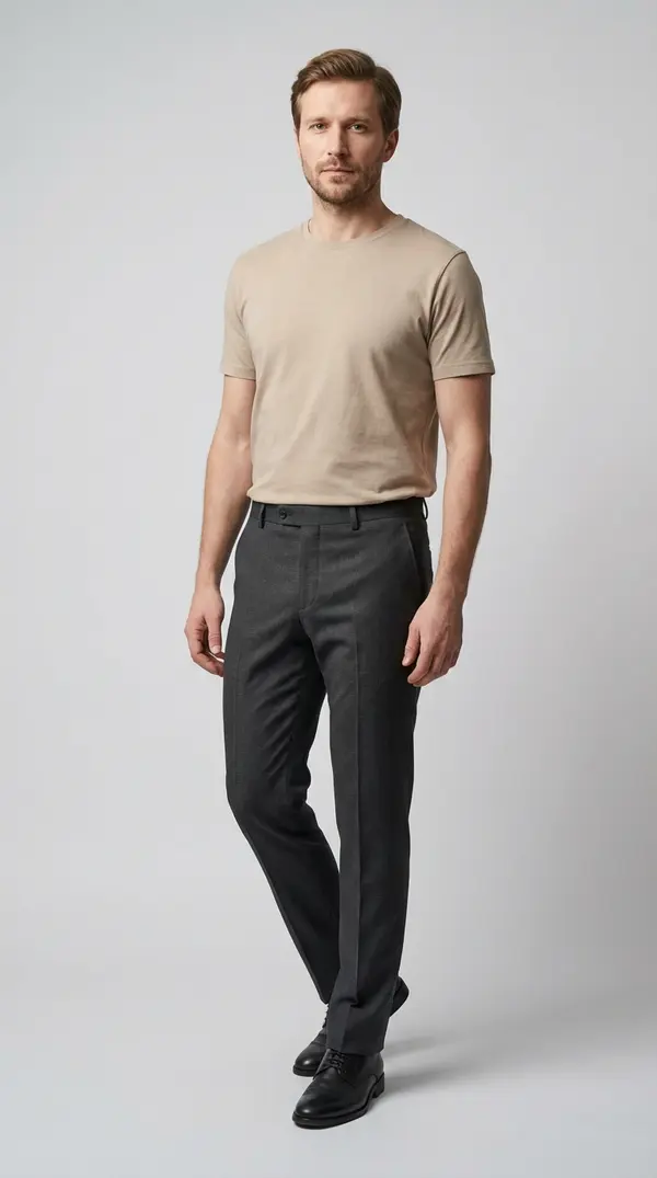 Мужские фактурные брюки (Anthracite Microgrid)