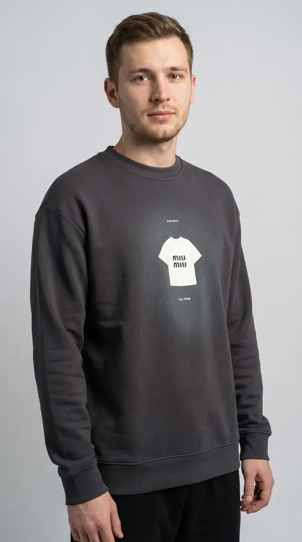 Мужской свитшот Графит (Dark Grey Melange)