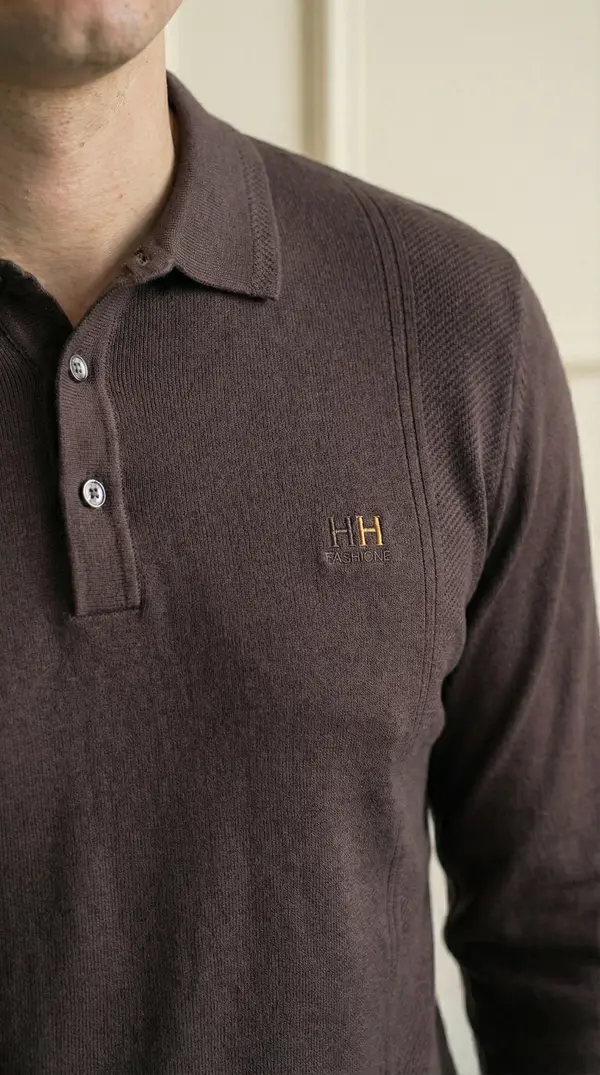ПОЛО мужское в насыщенном кофейном оттенке (мокко)