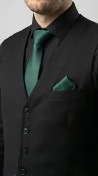 Мужской классический костюм (Пиджак + Жилетка) view 3